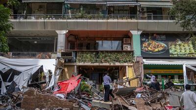 iiMumbai, India - June 10, 2026: The Brihanmumbai Municipal Corporation (BMC) carried out a demolition drive against unauthorized extensions at four hotels — What’s Your Bahana, Trovh 9, Juliet, and Yazu — located on Veera Desai Road and off New Link Road in Andheri West in mumbai, India, on Wednesday, June 10, 2026. (Photo by Satish Bate/ Hindustan Times) (Hindustan Times)