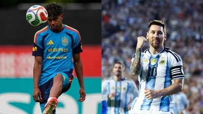 Lamine Yamal for Spain and Lionel Messi for Argentina. (AP Photos, Imagn pictures)