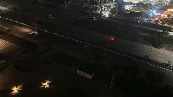 Residents cited several accidents at the spot, with the latest leaving two men travelling in a jeep grievously injured in January. (HT Photo)