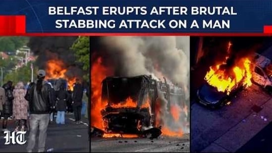 Violent riots in Belfast: Middle Eastern market set ablaze; Vehicles on fire