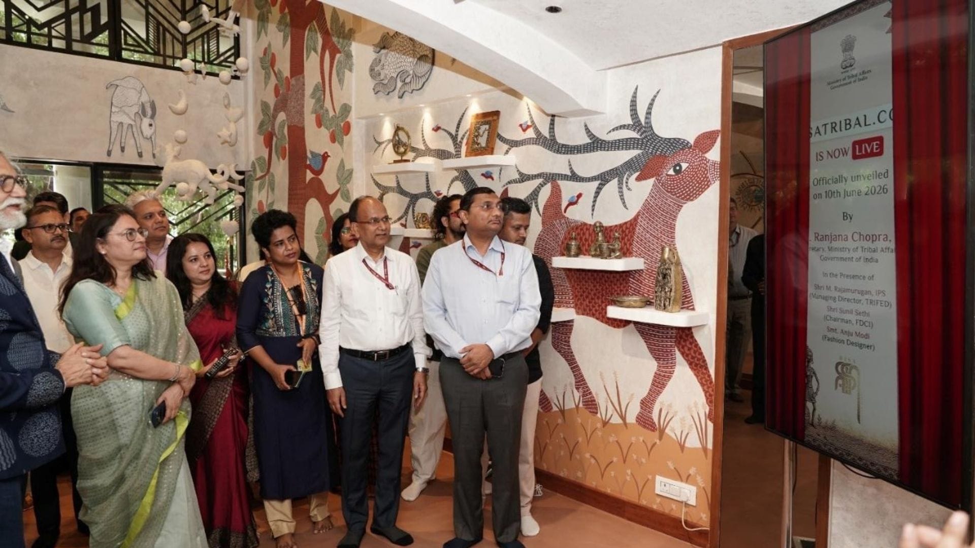 Representatives of design institutions, artisans, industry stakeholders, other renowned fashion designers and officials of the Ministry of Tribal Affairs and TRIFED were present at the launch.