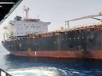 A visual of the Palau-flagged oil tanker MT Settebello, with 24 Indian seafarers on board, attacked by US forces off the coast of Oman, near Strait of Hormuz, on Wednesday (June 10).
