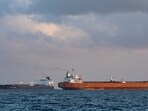 The Russian oil tanker Anatoly Kolodkin (L) sails near the Cuban oil tanker Vilma as is stands in for the port of Matanzas, northwestern Cuba, on March 31, 2026.