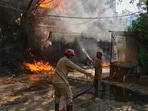 On June 3, during the fire at a B&B in the Malviya Nagar area that killed 23 people.