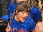 Taylor Swift arrives prior to Game 4 of the NBA Finals basketball series between the San Antonio Spurs and New York Knicks, Wednesday, June 10, 2026, in New York. (AP Photo/Frank Franklin II)