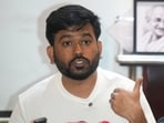 Pune: Cockroach Janata Party (CJP) Founder Abhijeet Dipke addresses a press conference ahead of a protest, in Pune, Maharashtra, Thursday, June 11, 2026.