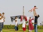 Gram it: Delhiites, across the city, have been enjoying the pleasant weather as cool winds sweep the city. Bringing relief from the recent heat and encouraging residents to spend time outdoors, the weather is experienced at its best by this family near Rajghat.