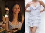 Alia Bhatt wore a light-blue mini dress in Alpha teaser. 
