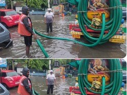 విజయవాడ రహదారులపై నీరు
