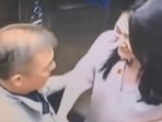 Chen Tao, the chairman and founder of Victory Giant Technology, was filmed kissing a woman in a lift