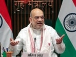 Union Home Minister Amit Shah addresses the signing of the MoU between the governments of India, Nagaland, and Assam, in New Delhi.