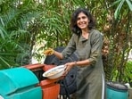 Monika Gulati is inspiring and educating young minds about the importance of environmental conservation and sustainable living. (Parveen Kumar/HT PHOTO)