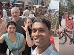 Popularly known as Aslam Rikshawwala, this Delhi rickshaw puller often shares videos on Instagram of his interactions with tourists in Old Delhi photos.