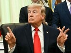 US President Donald Trump speaks before signing a proclamation in the Oval Office of the White House in Washington, DC.