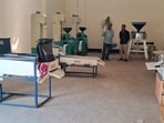 The state-of-the-art millet processing centre in Chhata village of Baharia development block of Prayagraj. (HT PHOTO)