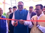 UP dy CM Brajesh Pathak inaugurating 14 urban primary health centres upgraded as City Polyclinics under the NHM. (Sourced)