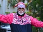 Amitabh Bachchan greeting fans and well-wishers outside Jalsa on May 17.