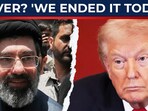 'We ended the war with Iran today...': Trump claims deal imminent as Qatar mediates peace push 'We ended the war with Iran today...': Trump claims deal imminent as Qatar mediates peace push