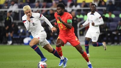 Thomas Partey will miss Canada's FIFA World Cup opener. (USA TODAY Sports via Reuters Con)