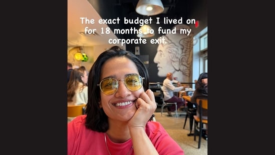 The Instagram user who left her corporate job. (Instagram/@riahassomethingtosay)