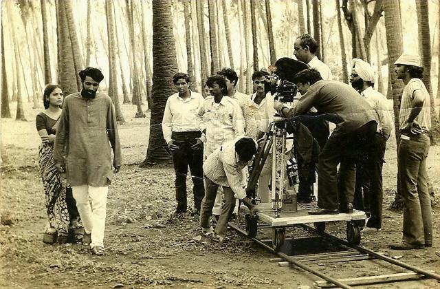 During the making of 27 Down. (Courtesy Vinod Kaul)