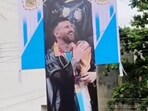 Giant cut-outs of football icons, colourful banners, national flags and posters of global stars adorn the city, reflecting a football culture deeply rooted in its identity. (HT PHOTO)