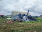 An Indian Air Force AN-32 transport aircraft crash landed in Jorhat in Assam on Saturday.
