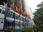 The minister said around 4,000 EVMs stored on the eighth and ninth floors were destroyed in the fire.