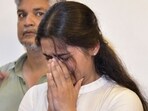 Star shooter Manu Bhaker pays tribute to her coach late Jaspal Rana at his residence, in Dehradun, 