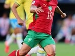 FIFA World Cup 2026 - Group C - Brazil v Morocco at New York/New Jersey Stadium. Morocco's Brahim Diaz in action with Brazil's Lucas Paqueta IMAGN IMAGES via Reuters/Caean Couto