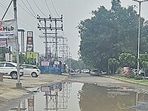 The sector 19 RWA highlighted the deteriorating condition of the area’s internal roads, and residents of Alpha-2 flagged waterlogging following recent rain. (HT) The sector 19 RWA highlighted the deteriorating condition of the area’s internal roads, and residents of Alpha-2 flagged waterlogging following recent rain. (HT)