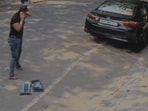 Laptop falls from a Bengaluru building in a viral video.