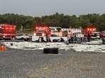 Aftermath of the tent collapse at EastLake Community Church in Moneta, Virginia.