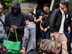 France’s players arrive with luxury bags 