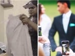 A homemaker recording her daily chores (left); wedding content creation has become a new personalised service on offer (right)