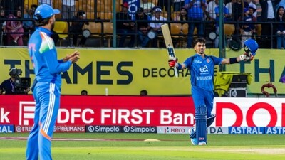 Rahmanullah Gurbaz slammed 102 runs off 51 balls. (ANI Pic Service) Rahmanullah Gurbaz slammed 102 runs off 51 balls. (ANI Pic Service)