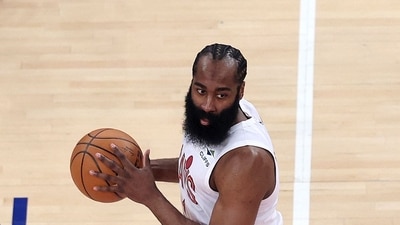 James Harden was arrested for illegally carrying a firearm in Texas. He has since posted bond with restrictions against weapons and substance use. (Getty Images via AFP)