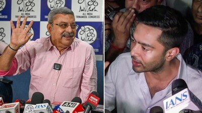 অভিষেক বন্দ্যোপাধ্যায় ইমোশনাল কথা বলতেই গলে গেলেন কল্যাণ বন্দ্যোপাধ্যায়। (ফাইল ছবি)