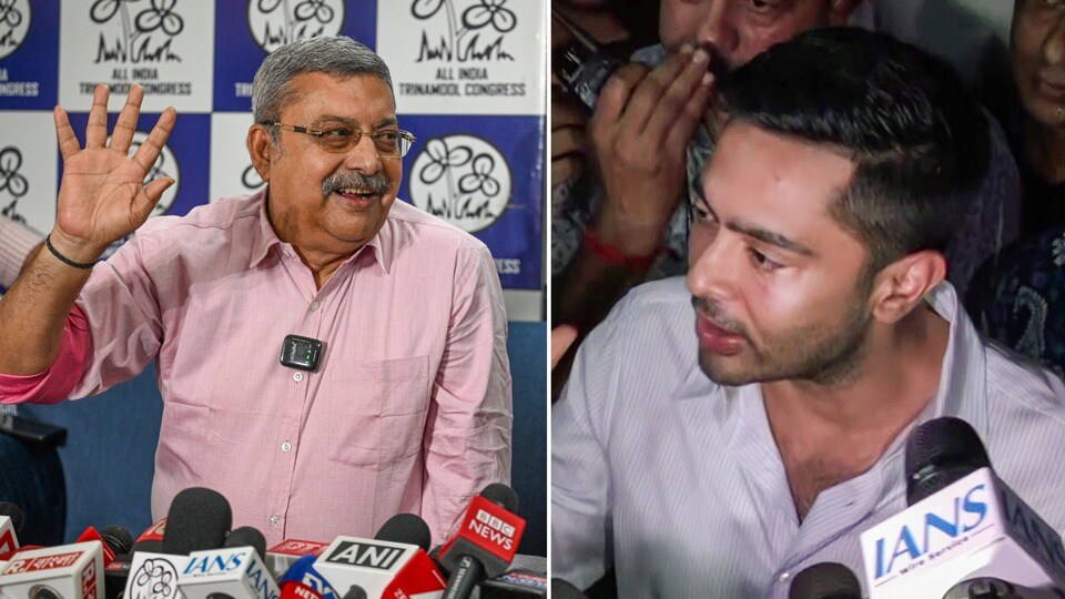অভিষেক বন্দ্যোপাধ্যায় ইমোশনাল কথা বলতেই গলে গেলেন কল্যাণ বন্দ্যোপাধ্যায়। (ফাইল ছবি)