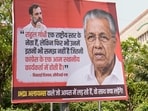 New Delhi: A hoarding with portraits of Lok Sabha LoP Rahul Gandhi and CPI (M) leader Pinarayi Vijayan installed ahead of the INDIA bloc meeting, in New Delhi, Monday, June 8, 2026. (Photo for representation)