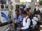 Thane: Petrol and diesel prices have been increased across the country from midnight yesterday. (Photo by Praful Gangurde/Hindustan Times)