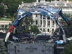 Current forecasts indicate a chance of rain and possibly severe thunderstorms as the UFC White House event draws closer.