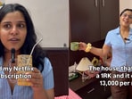 Monthly expense breakdown of a young woman living in Gurgaon.