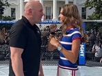 Dana White and Kai Trump at UFC White House Octagon