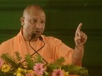 Uttar Pradesh CM Yogi Adityanath addressing an event in Gorakhpur on June 14, 2026. (HT photo)