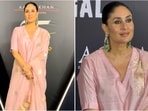 Kareena Kapoor's blush-pink Banarasi suit blends heritage craftsmanship with modern grace.(Instagram/@bollywoodwomencloset)