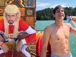Oliver Tree (L) and YouTuber Gaspi.