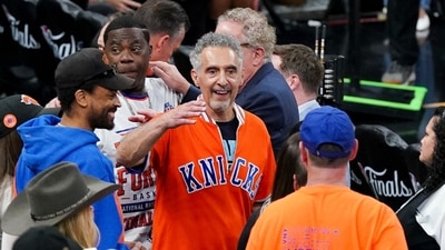 Actor John Turturro at Game 5, greeting fans.&nbsp;Credit: Dustin Safranek-Imagn Images (IMAGN IMAGES via Reuters Connect)