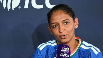 Harmanpreet Kaur refused to be drawn into the handshake chatter (HT_PRINT) Harmanpreet Kaur refused to be drawn into the handshake chatter (HT_PRINT)