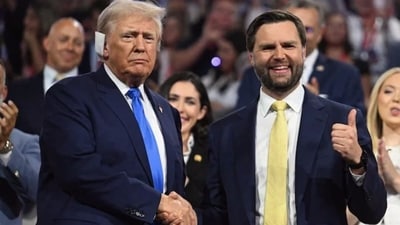 JD Vance says Trump would support whatever decision he makes about 2028. (X/@RedLineReportt)